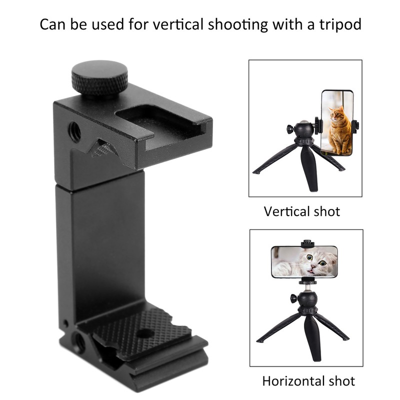 Mobile Phone Clamp for Tripod Mount Adapter Universal Smartphone Holder