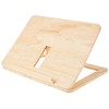 Rayher Adjustable Wooden Book Stand for School and Office, Foldable