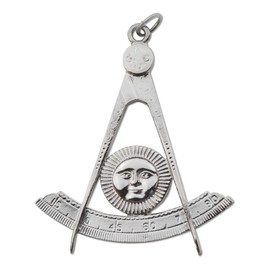 Past Master Blue Lodge Masonic Officer Jewel - [Silver]