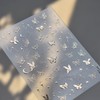 1 Sheets Gold Butterfly Nail Art Stickers 5D Self Adhesive