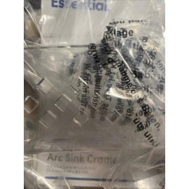 Simply Essential Spounge,  Soap Drainer.  Arc Sink Cradle Clear Plastic Suction Cup Holder