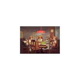 Buyenlarge Passing The Ace Under The Table (Dog Poker) Print (Unframed Paper Print 20x30)