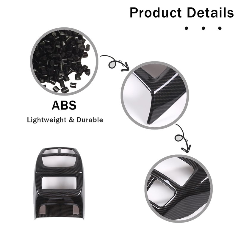 HIRUFAIT Rear Air Vent Outlet Frame Trim for Honda Pilot
