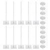 PATIKIL 100mm Perforated Insulation Pins with Round Washer,50 Sets 2in