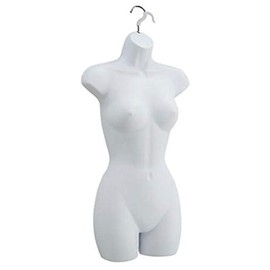 Female Molded White Shapely Form with Hook - Fits Women’s Sizes 5-10