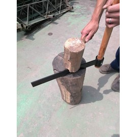 Shingle Froe Tool and Kindling Axe for Splitting Firewood,15in Premium Forged Blade Shingle Froe with 18in Wooden Handle, Kindling Axe, Wood Froe Tool