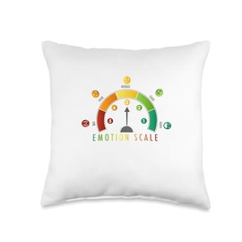 Colorful Emotion Scale Wheel Product Throw Pillow