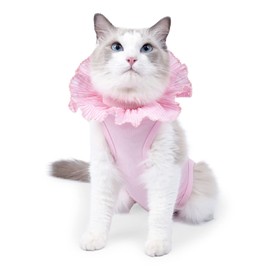 KIKNIN Cat Recovery Suit Kitten Surgery Recovery Suit for Cats After Surgery Spay Surgical Abdominal Wound Skin Diseases Pajama Suit