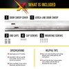Xcluder 36" Versa-Line Rodent-Proof Door Sweep, Aluminum Cover - Seals