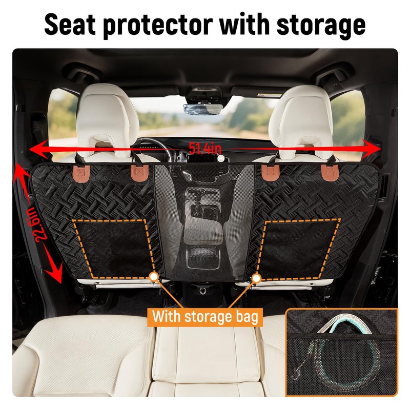 Veitail Dog Car Barrier,Dog Net for Car Divider,Pet Barrier with