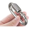 3.5 Inch Stainless Steel Chain Quick Links, M10 3/8" Locking