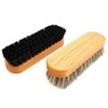 DELARA Two high-quality polishing brushes made of lacquered beech wood