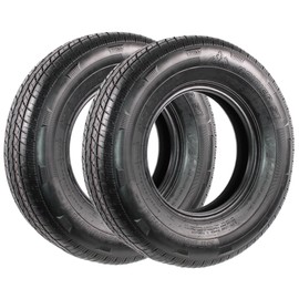 eCustomrim 2-Pack ST185/80R13 DEEP TREAD Steel Belted Radial Trailer Tire Load D 1710 Lbs. - 6 Year Warranty w/Free Roadside