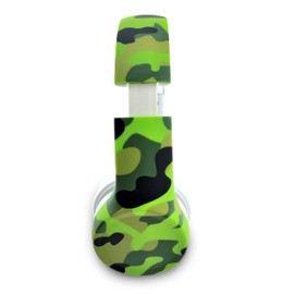 YUSONIC Kids Headphones with Cord, Toddler Headphones with Sharing Function, 85dB/93dB Safe Volume Limit, for Toddler Children Baby Boys Girls On-line Study, School, Travel use (camo Green)