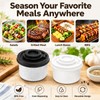 Lunchbox Salt and Pepper Shakers, 2 Pack Mini Travel Spice
