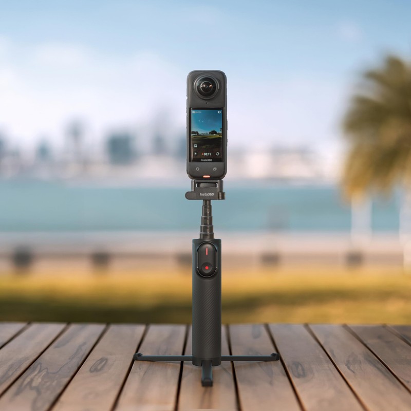 Insta360 Foldable Built-in Monopod Selfie Stick with Invisible Pole and