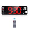 AMIR Newest 13'' Digital Wall Clock with Remote Control, Large