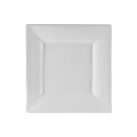 10 Strawberry Street Whittier 8.25" Square Luncheon Plate, Set of 6, White