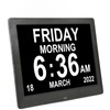 8.7inch Digital Day Calendar Clock Auto Dimming Large Display Medication