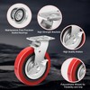 Nefish 8 Inch Heavy Duty Casters Wheels, Industrial Grade Polyurethane