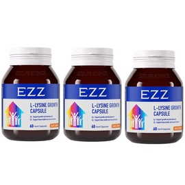 EZZ L-Lysine Growth Capsule 3 x 60 Capsules - Special Bundle