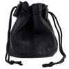 Oakridge Leather Small Drawstring Coin Pouch - Black