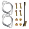 Strongthium 2Pcs 2.5" Exhaust Gasket 2 Bolt for 2.5 Inch