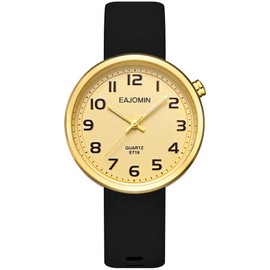 Waterproof Analog Nurse Watch for Women Nurses, Nursing Students Variety Colors Second Hand Easy to Read Comfortable Silicone Band Quartz Watches (E719 Pink)