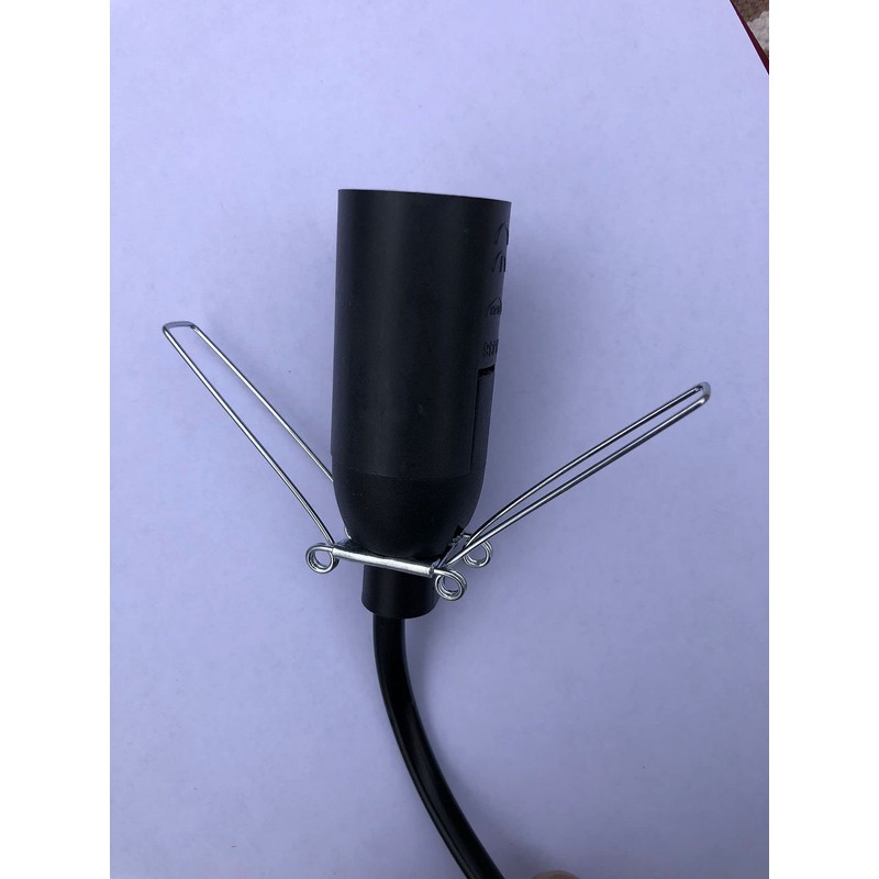 SPHIRES Salt Lamp Replacement Electric Cable 2 Metal Clip On/Off