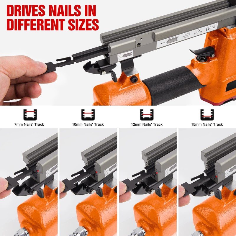 RZX V1015B Pneumatic Picture Frame Nailer - 1/4-Inch to 5/8-Inch