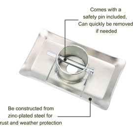 Trailer Jack Foot Plate, Removable Trailer Jack Extension 5000 lbs Capacity with Pin Base for A-Frame Boat, Camper, RV