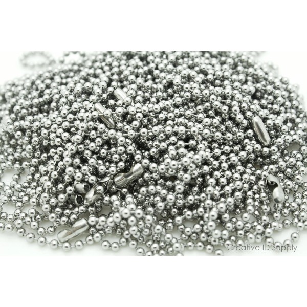OnDepot 200 PCS HIGH QUALITY STAINLESS STEEL BALL CHAINS 30"