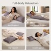 ZonLi Weighted Body Pillow 8.5 lbs, Cooling Bamboo Rayon Cover,