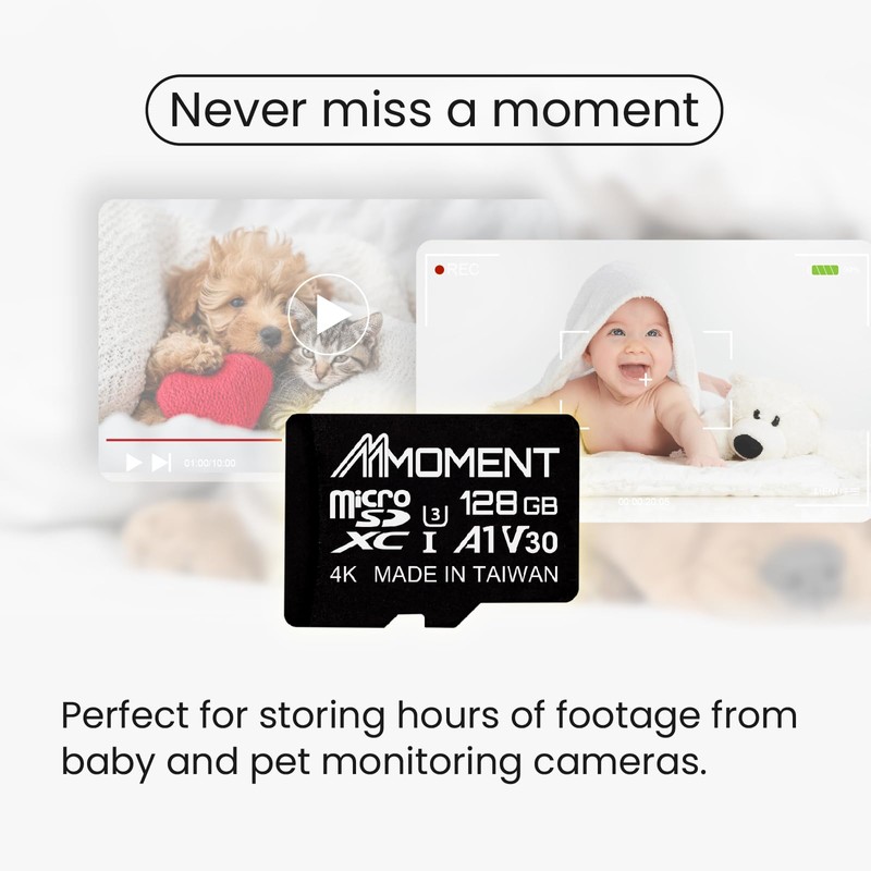 【2-Piece Set】MMOMENT 128 GB MicroSDXC Card U3 / A1 /