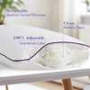 HOMELAB Cooling Adjustable Body Pillow (20x54) with White Bamboo Viscose