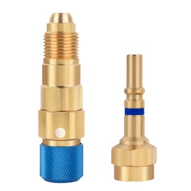 Jiotar QDB33 Argon Hose Quick Connect Fittings Set, Argon Inert Gas Regulator Tig Welding Quick Connect, Quick Connect Fuel Line Fitting, Gold