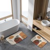 Britimes Boho Mid Century Bathroom Rug Mat Set of 2,