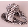 Angel Jewelry Women's Crystal Angel Wings Stretch Rings Biker Jewelry