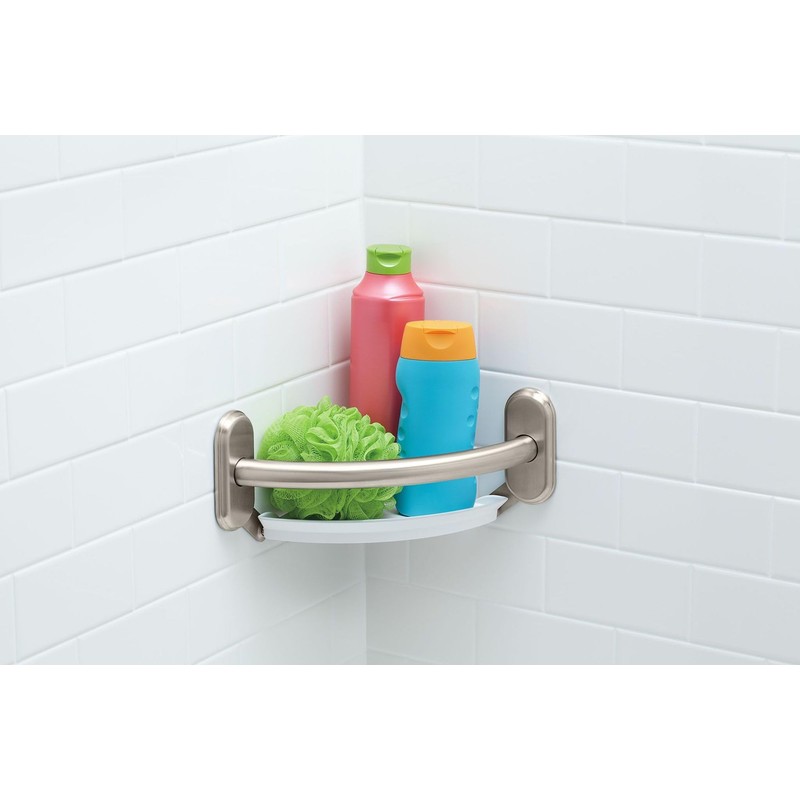 Moen LR2354DBN Bathroom Safety 9-Inch Curved Bathroom Grab Bar with