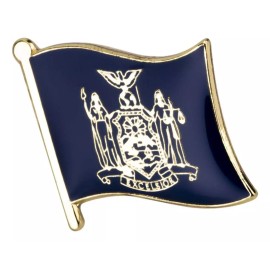 PatchesOhoul New York State Flag Lapel Pin 5/8" x 5/8"