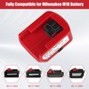 JYJZPB Battery Adapter Compatible for Milwaukee M18 Battery, DC Port