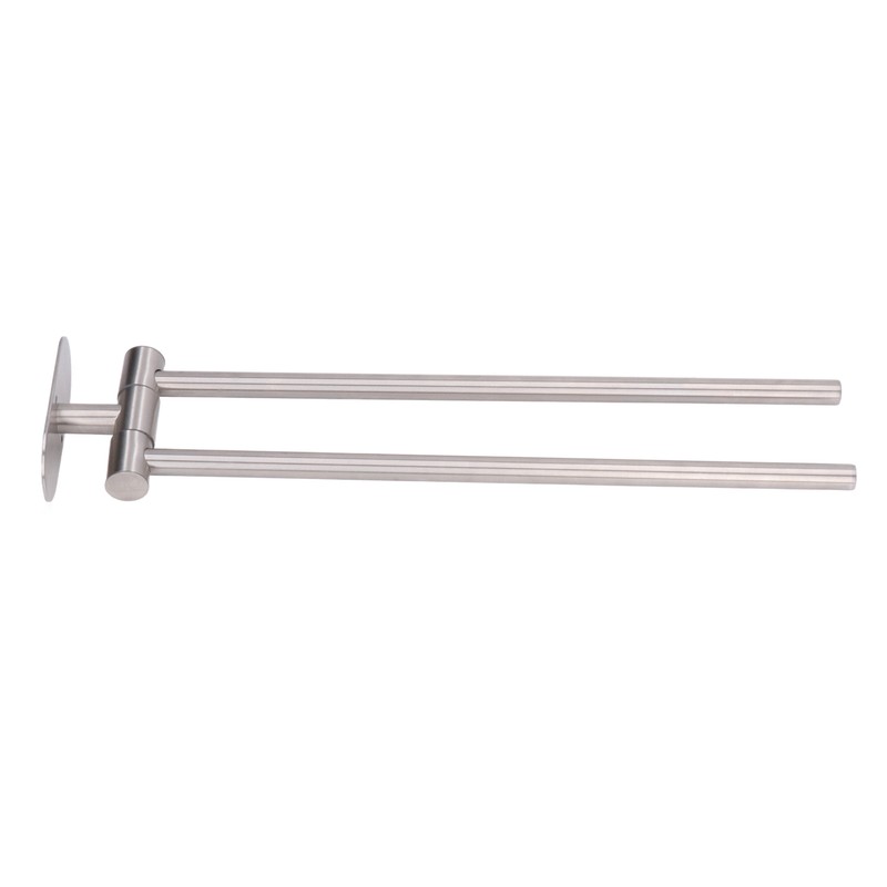Stainless Steel Toilet Paper Bracket Single Seat 2 Poles Rotatable