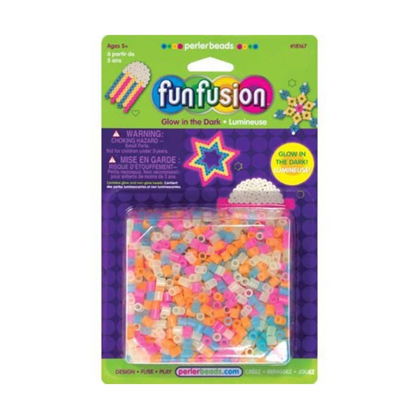 Perler Beads Glow in the Dark Mix Fuse Beads For Kids Crafts, 2000 pcs