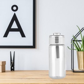 Plastic Water Bottle, 550ml Portable Clear Sport Water Bottle for Home Office Exercise