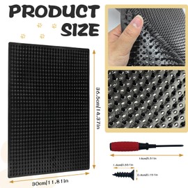 BOUTICOL Soft Itch Relief Pad for Dog dog back scratcher for Relief Dog Itch Scratching Post Mat for All Season suitable Dog Massage Bed for Installation on Wall Garden Fence Sofa （2 PCS）