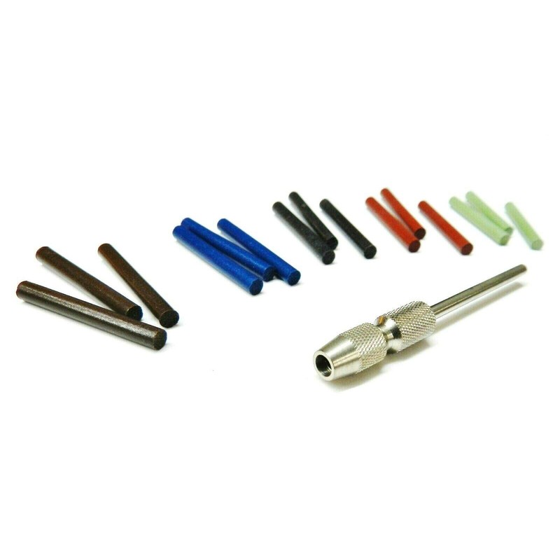 3mm Silicone polishing pins 15PC Assortment Polishing Points of 5