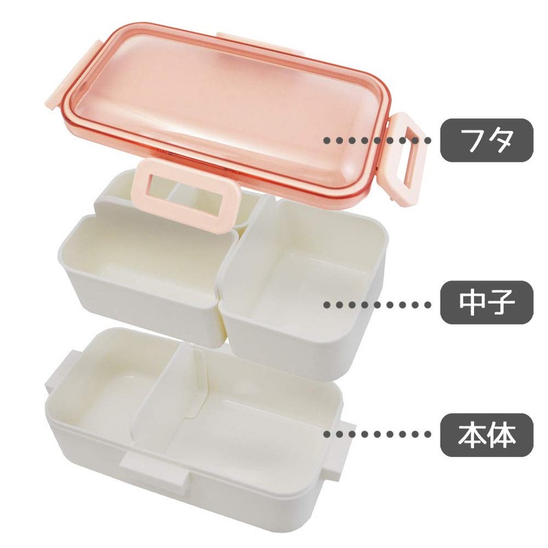 Skater PFLB6S-A Shokado Fluffy Lunch Box with Dome-Shaped Lid, 18.9