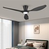 TALOYA Ceiling Fans with Lights,52 inch Modern Low Profile Ceiling