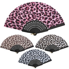 BSITSSS 4PCS Hand Fan Folding, Handheld Folding-Fan for Wedding,Gifts,Dance