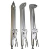 3 PC 15" EXTRA LONG LOCKING PLIERS SET w/Straight, 45